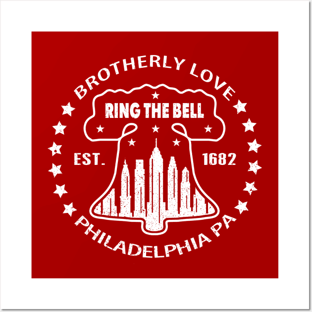 Ring the Bell Philadelphia Liberty Bell Brotherly Love Philly Fan Favorite Wall Art by TeeCreations